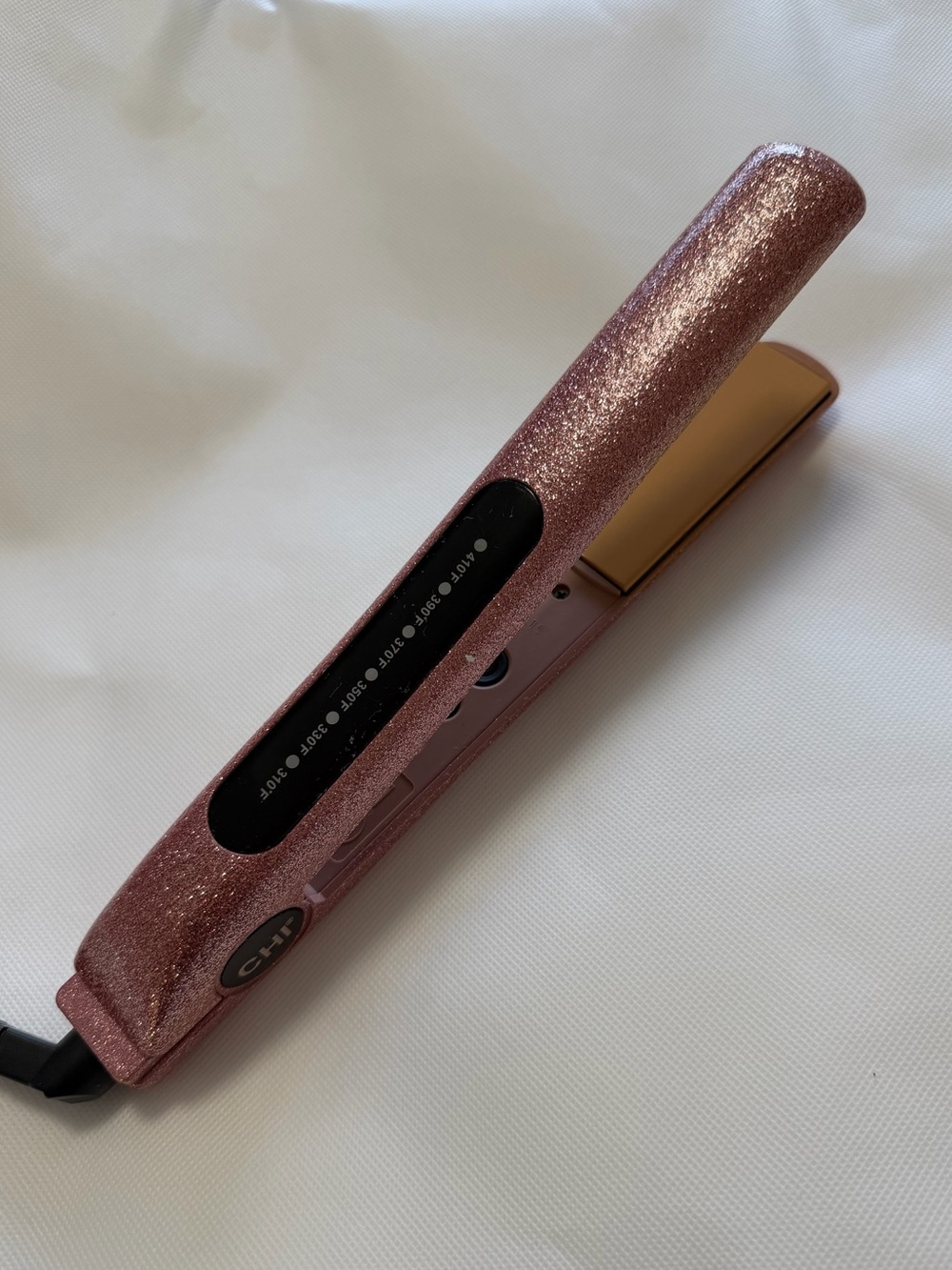 Chi Hair Straightener Glitter Sweet Pink Ceramic Flat Iron 1 inch